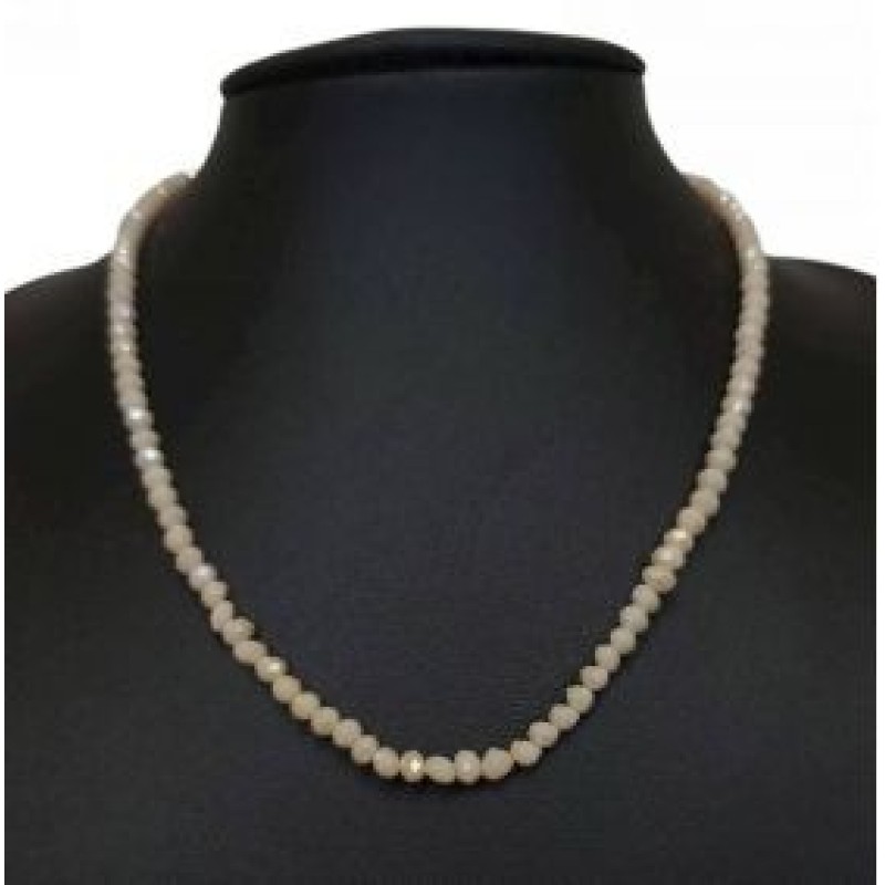 Kostibas 1023-001E, Κολιέ, Κρύσταλλο, Εκρού