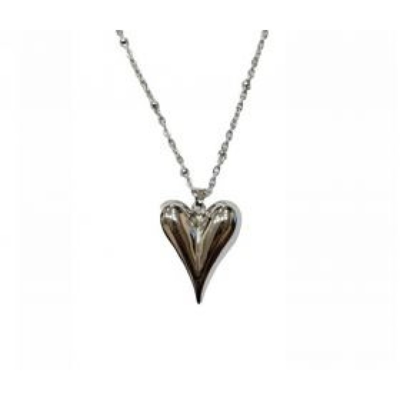 Kostibas 1013-679A, Κολιέ, Μοτίφ, Ατσάλι, Ασημί