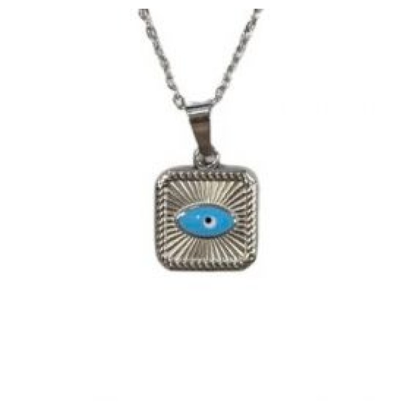 Kostibas 1013-652AT, Κολιέ, Μοτίφ, Ατσάλι, Ασημί