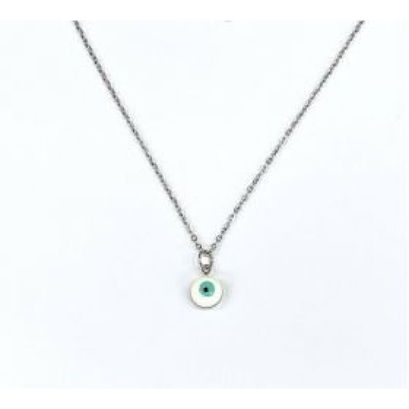 Kostibas 1013-736AL, Κολιέ, Μοτίφ, Ατσάλι, Ασημί/Λευκό