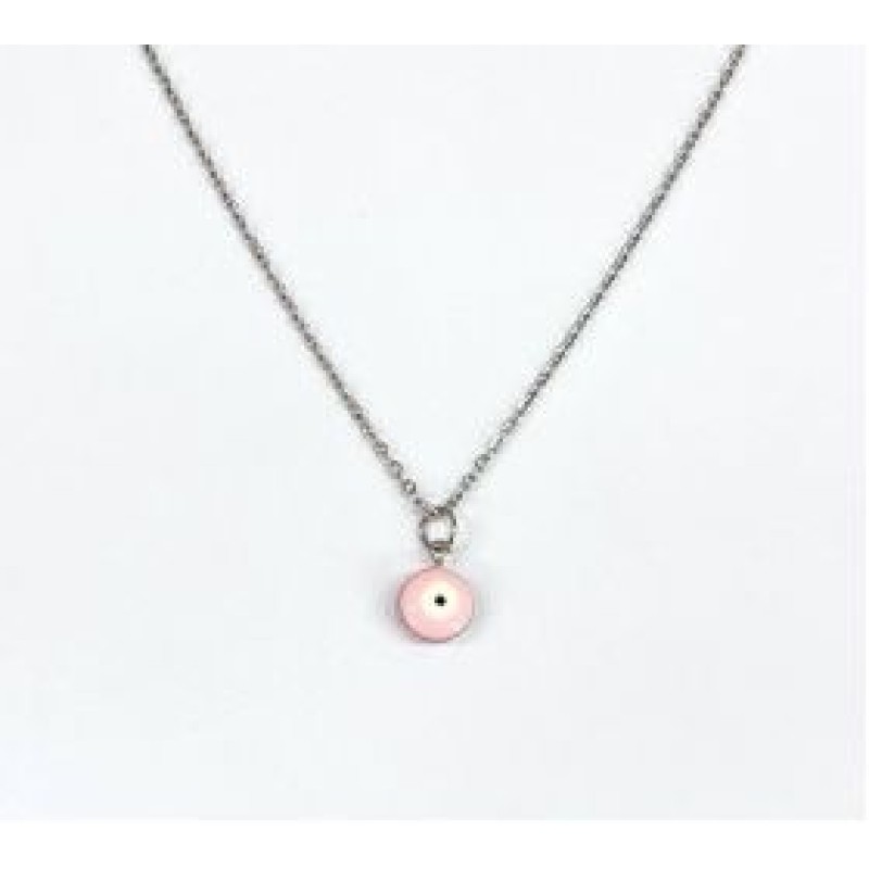 Kostibas 1013-736AR, Κολιέ, Μοτίφ, Ατσάλι, Ασημί/Ροζ