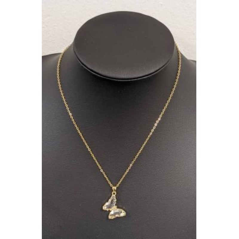 Kostibas 1013-956L, Κολιέ, Μοτίφ, Ατσάλι, Χρυσό/Λευκό