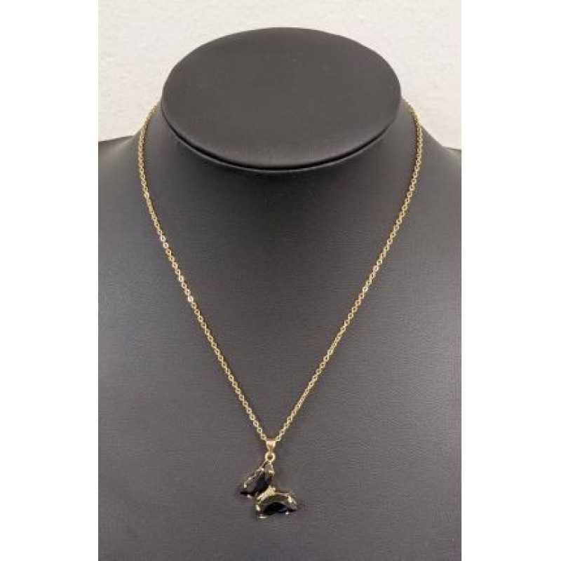 Kostibas 1013-956M, Κολιέ, Μοτίφ, Ατσάλι, Χρυσό/Μαύρο