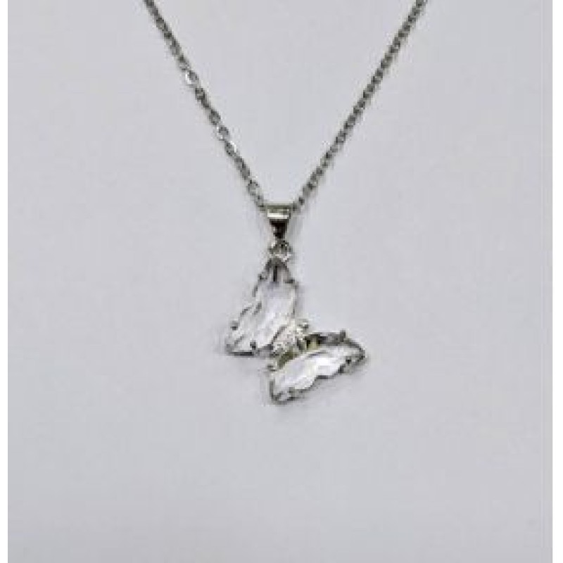 Kostibas 1013-956AL, Κολιέ, Μοτίφ, Ατσάλι, Ασημί/Λευκό