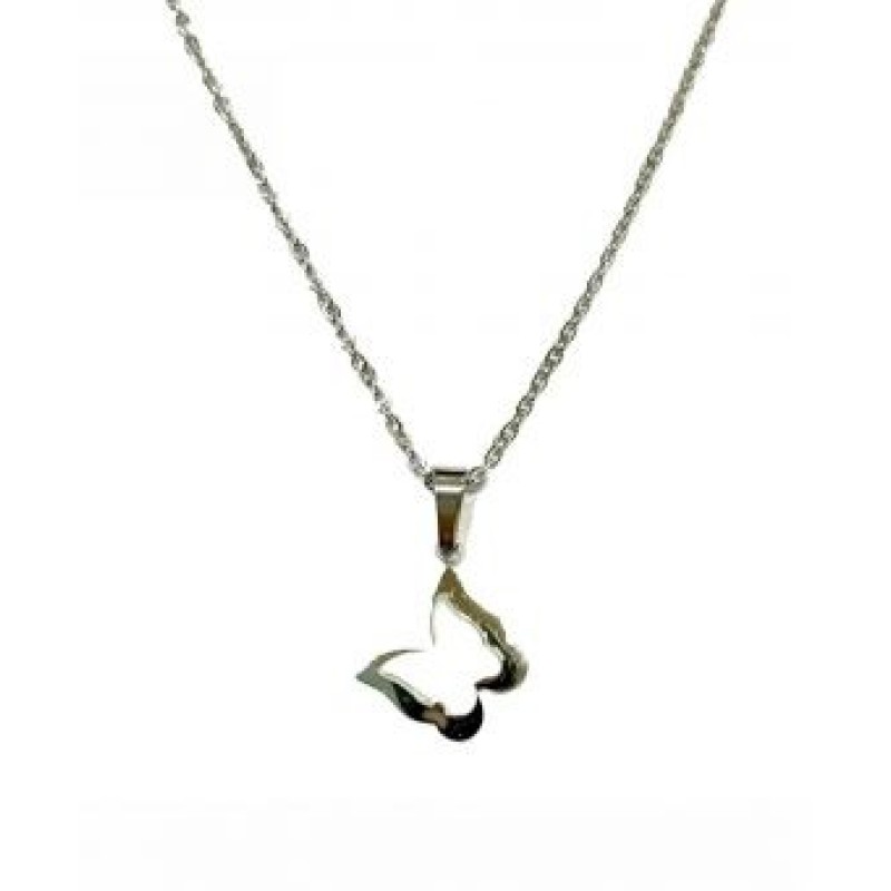 Kostibas 1013-957AL, Κολιέ, Μοτίφ, Ατσάλι, Ασημί/Λευκό