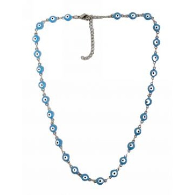 Kostibas 1013-711AC, Κολιέ, Μοτίφ, Ατσάλι, Ασημί/Τιρκουάζ