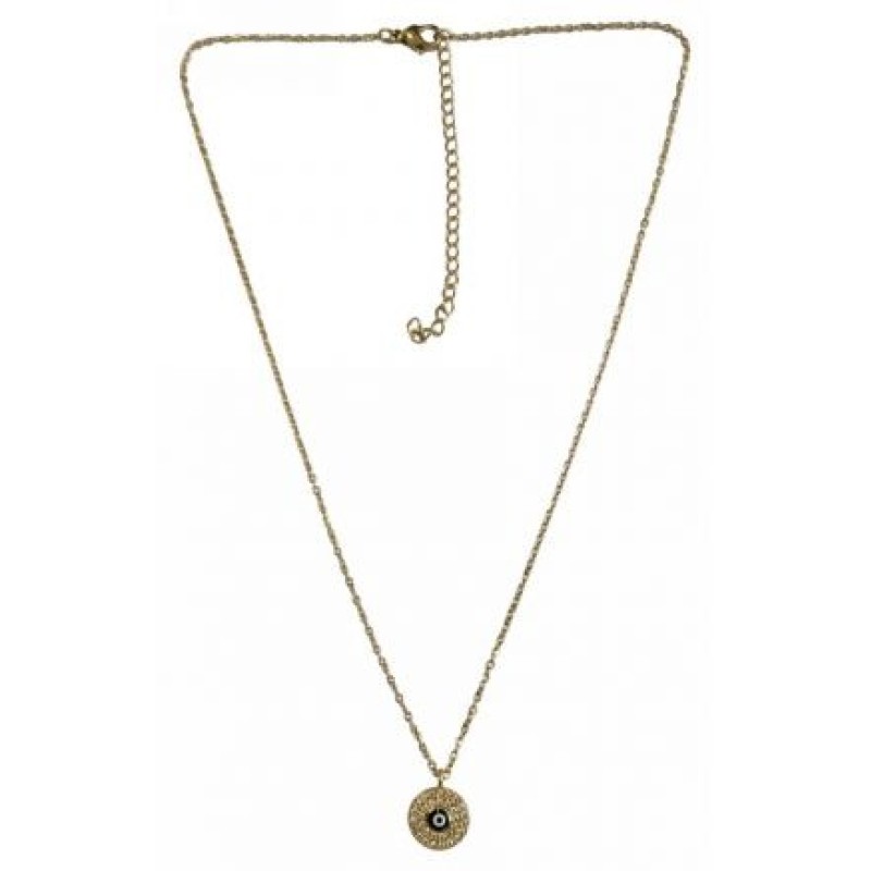 Kostibas 1013-893XB, Κολιέ, Μοτίφ, Ατσάλι, Χρυσό/Μπλε