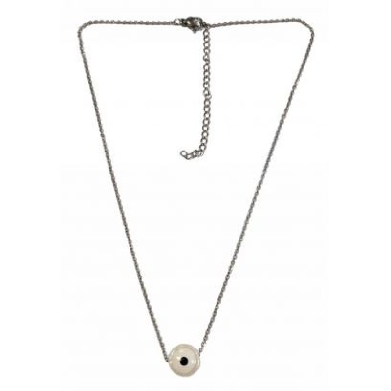 Kostibas 1013-737AL, Κολιέ, Μοτίφ, Ατσάλι, Ασημί/Λευκό