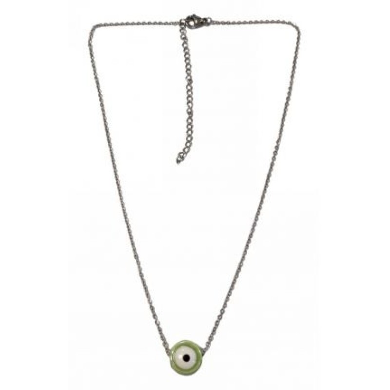 Kostibas 1013-737AP, Κολιέ, Μοτίφ, Ατσάλι, Ασημί/Πράσινο