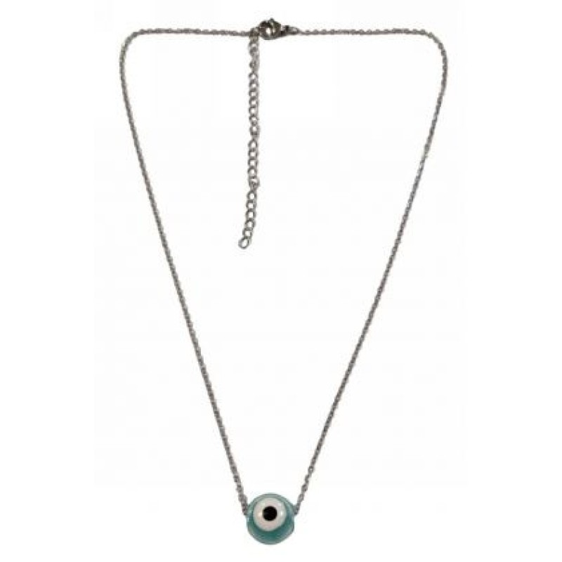 Kostibas 1013-737AN, Κολιέ, Μοτίφ, Ατσάλι, Ασημί/Πετρόλ