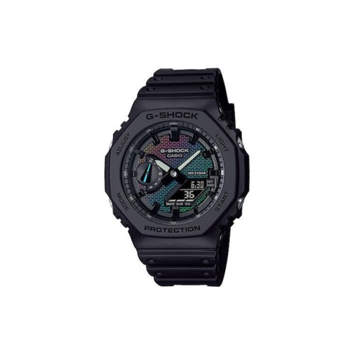 Casio GA-2100RW-1AER, Χρονογράφος, Καουτσούκ, TE, Μαύρο