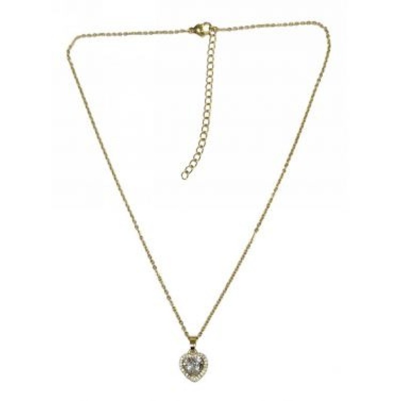 Kostibas 1013-843XL, Κολιέ, Μοτίφ, Ατσάλι, Χρυσό/Λευκό