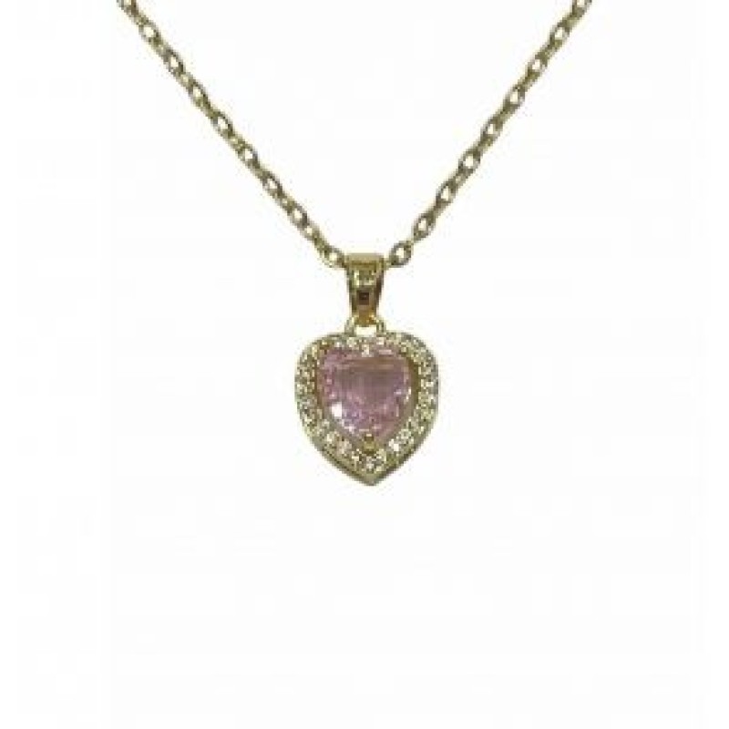 Kostibas 1013-843XR, Κολιέ, Μοτίφ, Ατσάλι, Χρυσό/Ροζ