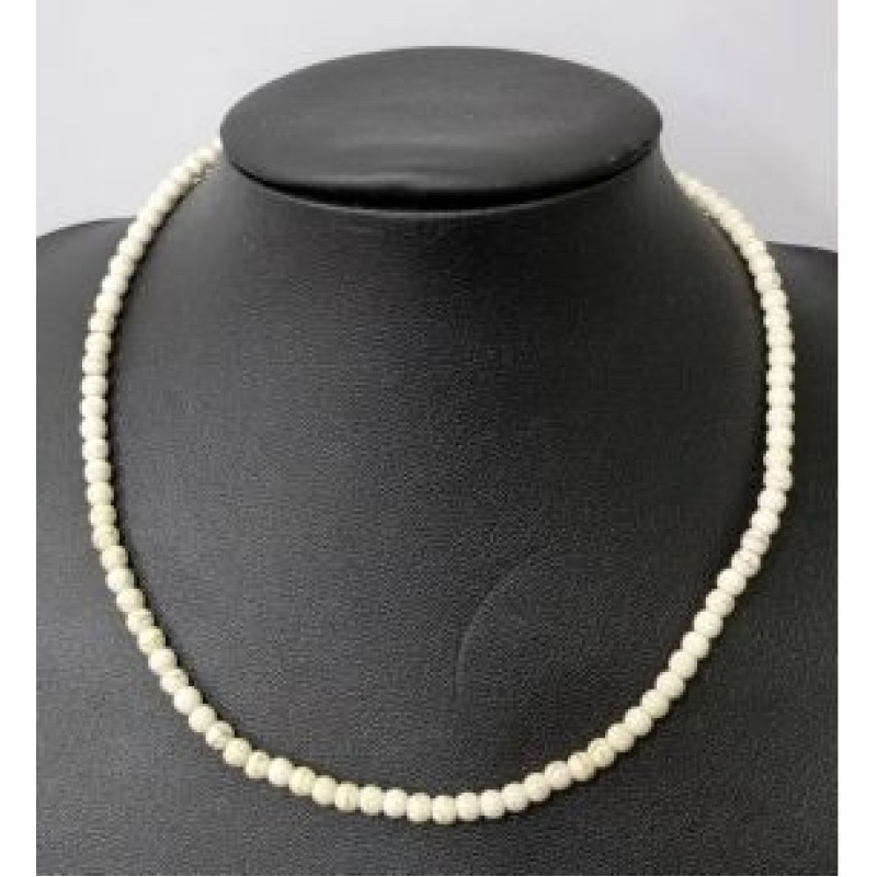 Kostibas 1014-900L4, Κολιέ, Πέτρα, Λάβα, Λευκό