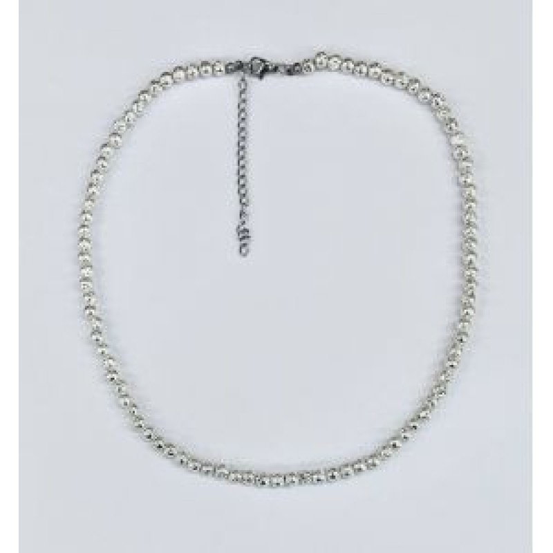 Kostibas 1014-691DA, Κολιέ, Πέτρα, Λάβα, Ασημί