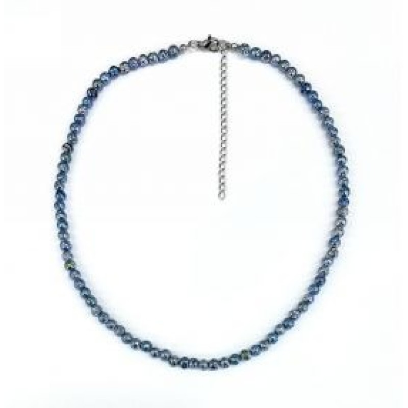 Kostibas 1014-691DC, Κολιέ, Πέτρα, Λάβα, Γαλάζιο