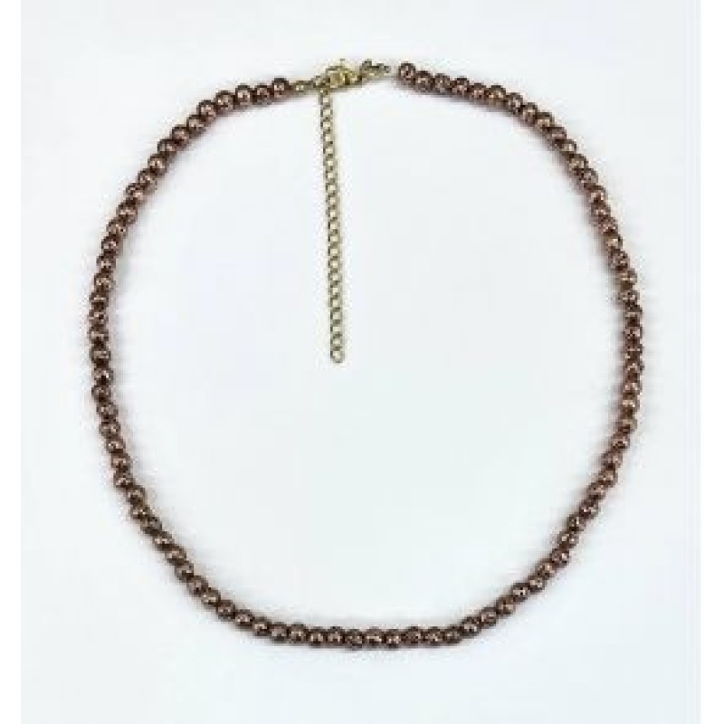 Kostibas 1014-691DK, Κολιέ, Πέτρα, Λάβα, Χάλκινο