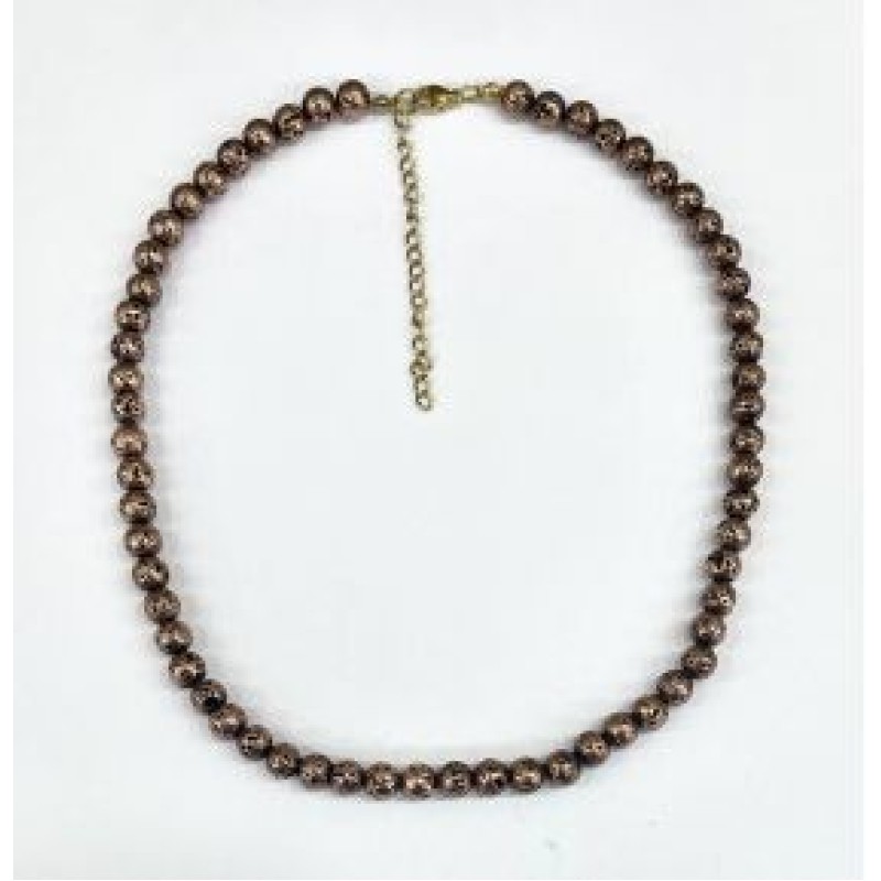 Kostibas 1014-691FK, Κολιέ, Πέτρα, Λάβα, Χάλκινο