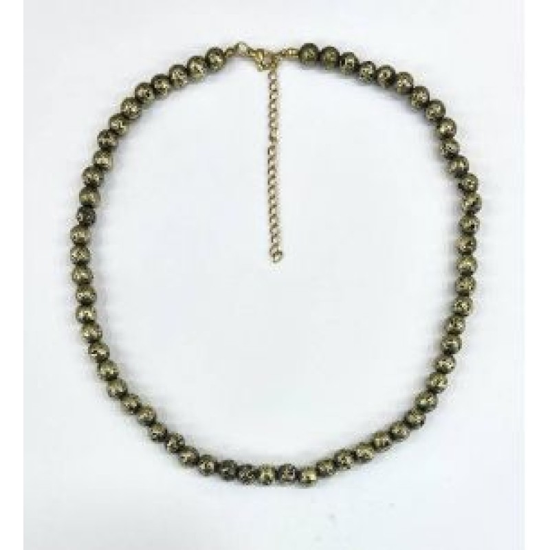 Kostibas 1014-691FZ, Κολιέ, Πέτρα, Λάβα, Μπρονζέ