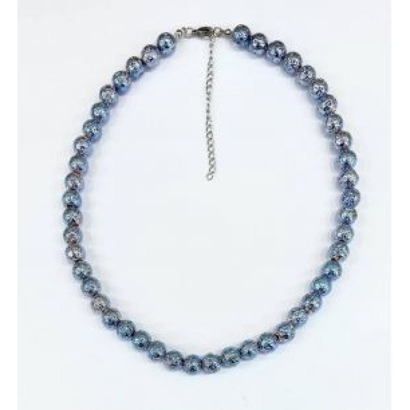 Kostibas 1014-691HC, Κολιέ, Πέτρα, Λάβα, Γαλάζιο