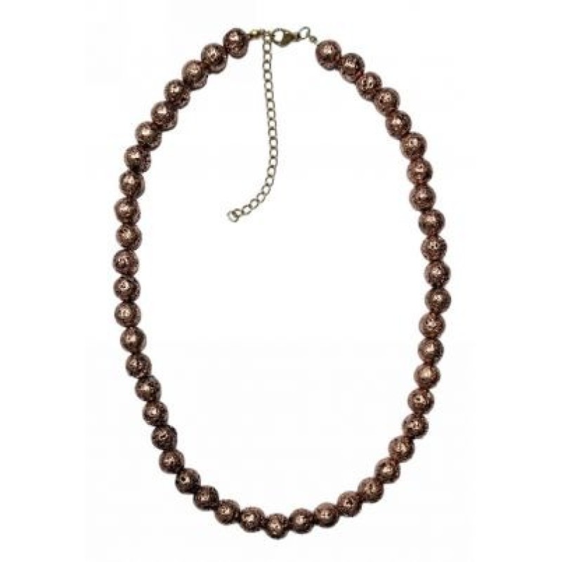 Kostibas 1014-691HK, Κολιέ, Πέτρα, Λάβα, Χάλκινο