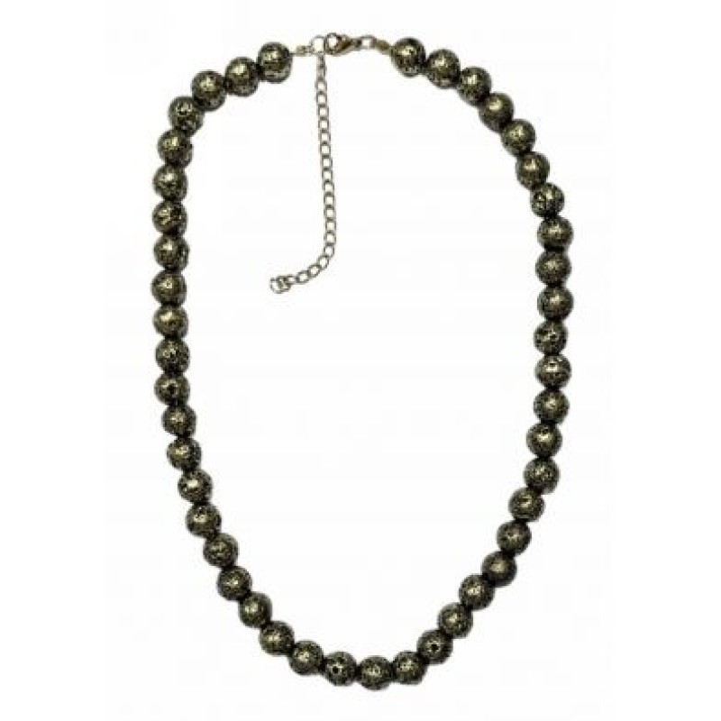 Kostibas 1014-691HZ, Κολιέ, Πέτρα, Λάβα, Μπρονζέ