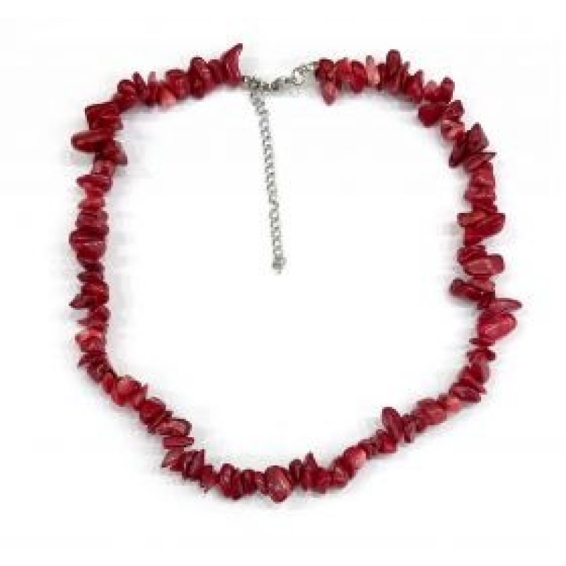 Kostibas 1014-926U1, Κολιέ, Πέτρα, Κόκκινο