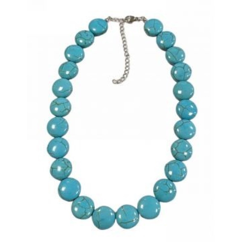 Kostibas 1014-611D, Κολιέ, Πέτρα, Τιρκουάζ