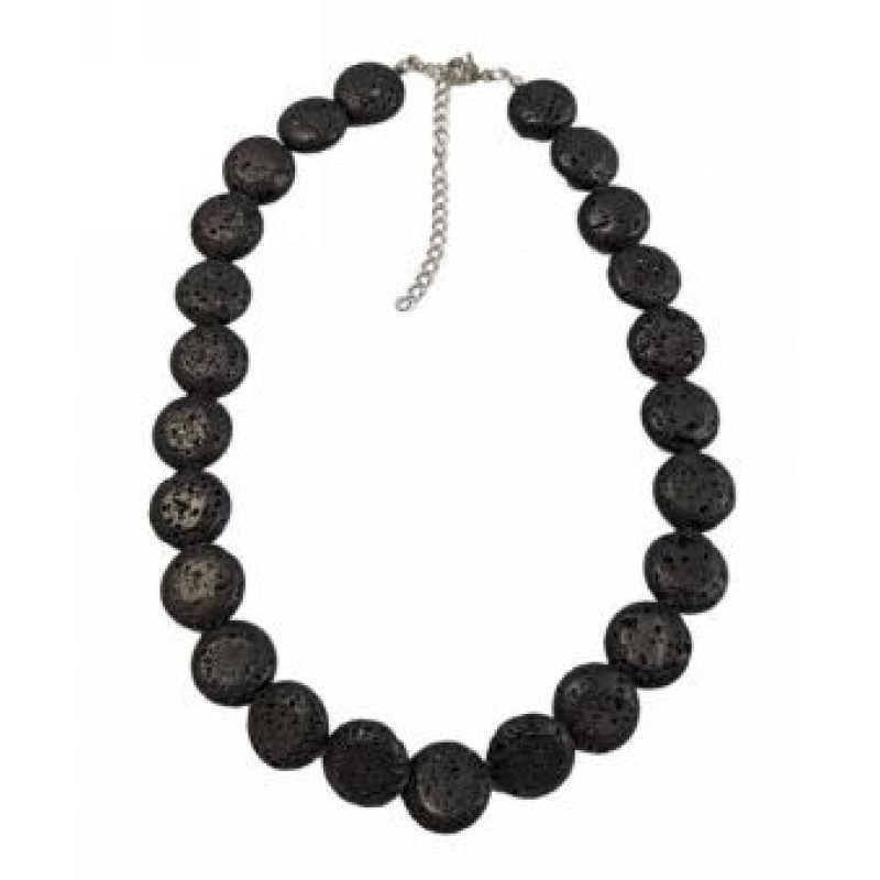 Kostibas 1014-611A, Κολιέ, Πέτρα, Μαύρο