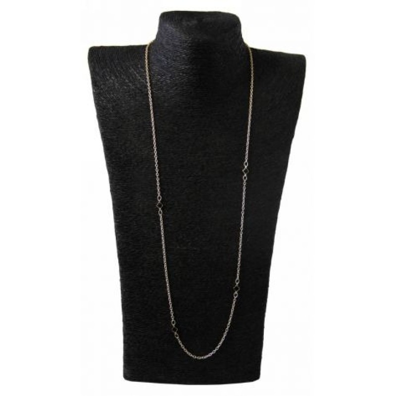 Kostibas 1135-606XF, Κολιέ, Μοτίφ, Αλυσίδα, Χρυσό/Μαύρο