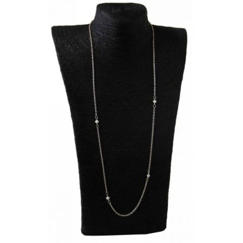 Kostibas 1135-606XG, Κολιέ, Μοτίφ, Αλυσίδα, Χρυσό/Λευκό