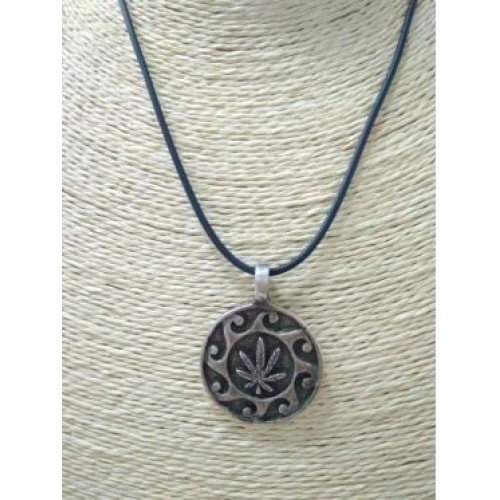 Kostibas 1110-001B, Κολιέ, Ανδρικό, Μοτίφ, Καουτσούκ, Μέταλλο, Ασημί