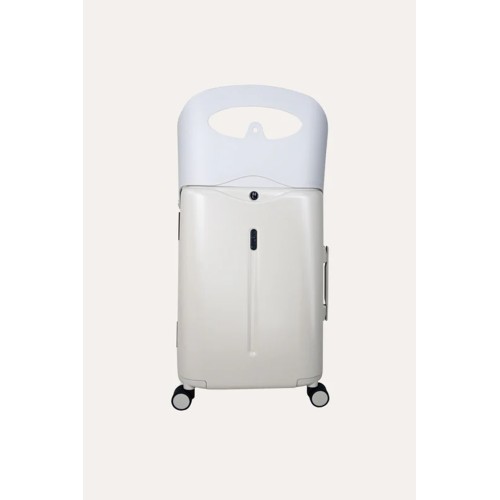 MiaMily Lug2018MB Carry on with Childseat, Polycarbonite/Polypropylene, Μικρή/Καμπίνας, Λευκό
