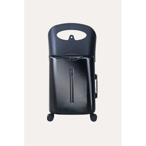 MiaMily Lug2018MB Carry on with Childseat, Polycarbonite/Polypropylene, Μικρή/Καμπίνας, Μαύρο