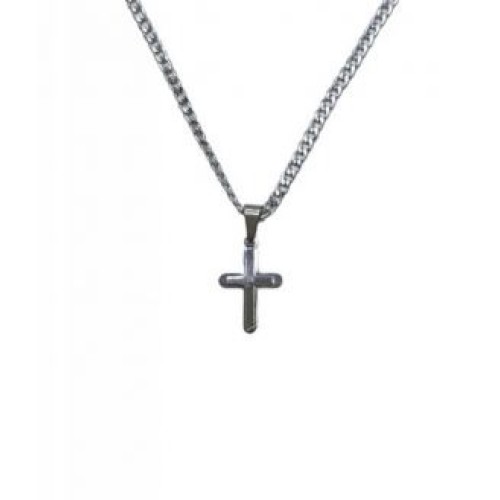 Kostibas 1313-447AA, Σταυρός, Stainless Steel, Ατσάλι, Ασημί