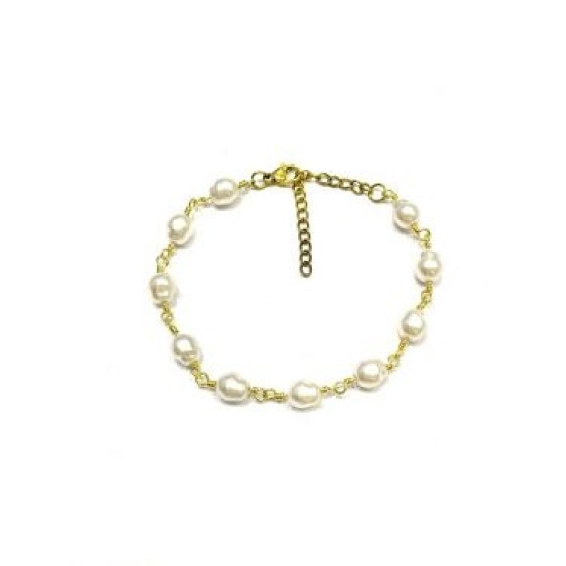 Kostibas 1512-901X1, Βραχιόλι, Μέταλλο, Πέρλα, Χρυσό