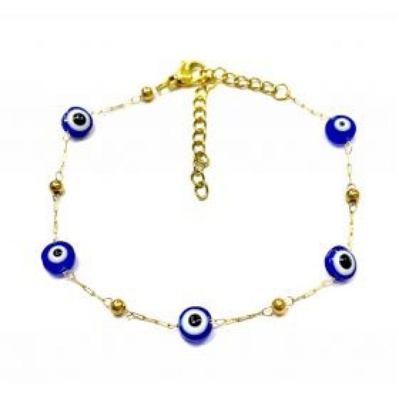 Kostibas 1513-910XB, Βραχιόλι, Ατσάλι, Χρυσό/Μπλε