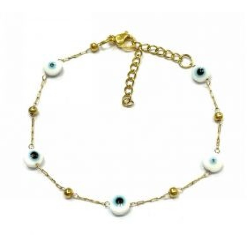 Kostibas 1513-910XL, Βραχιόλι, Ατσάλι, Χρυσό/Λευκό