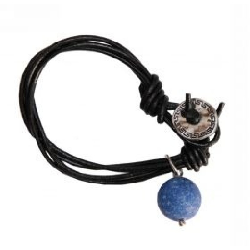 Kostibas 1514-367B, Βραχιόλι, Σχοινί, Πέτρα, Μπλε