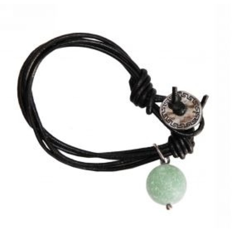 Kostibas 1514-367P, Βραχιόλι, Σχοινί, Πέτρα, Πράσινο