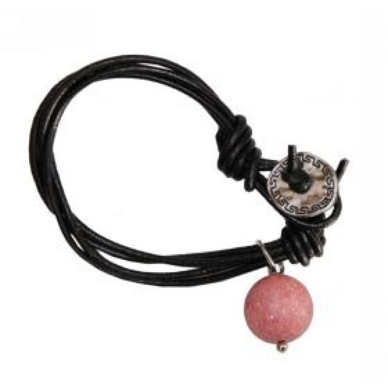 Kostibas 1514-367U, Βραχιόλι, Σχοινί, Πέτρα, Κόκκινο
