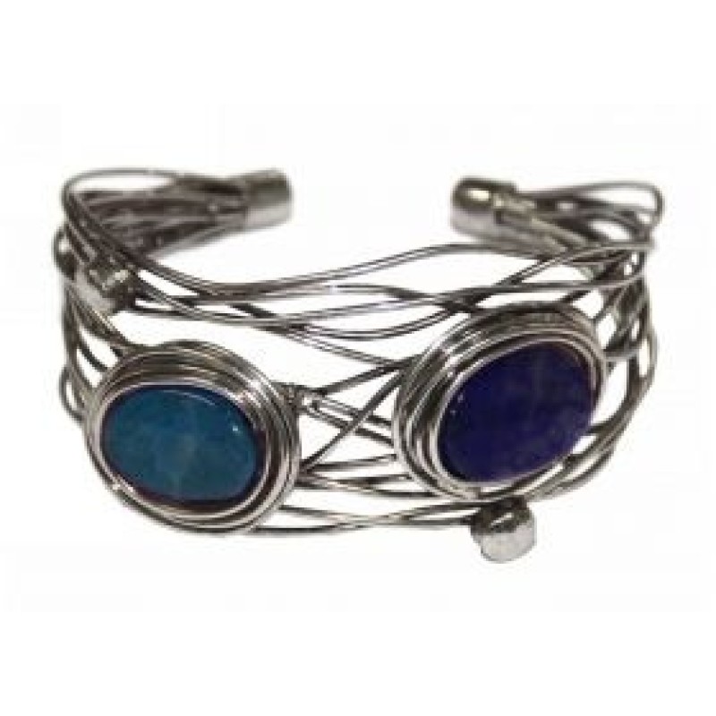 Kostibas 1514-501B, Βραχιόλι, Μέταλλο, Ασημί/Μπλε