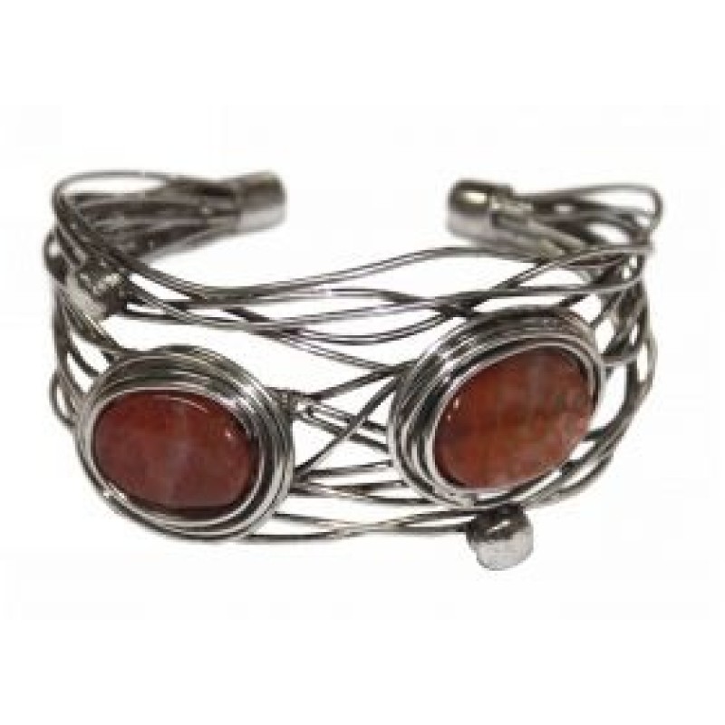 Kostibas 1514-501K, Βραχιόλι, Μέταλλο, Ασημί/Καφέ