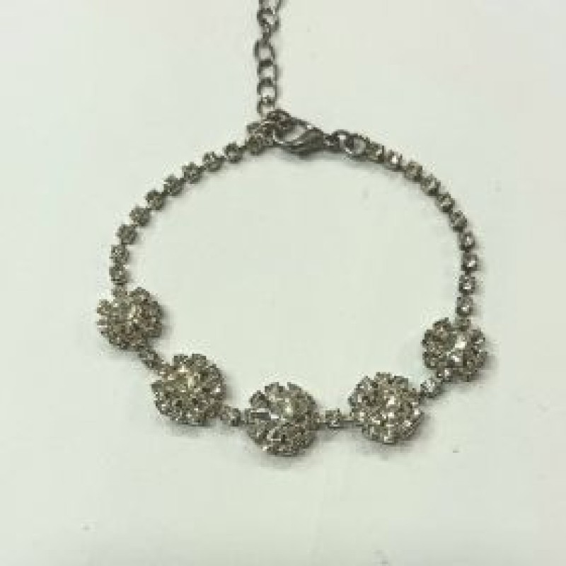 Kostibas 1521-231, Βραχιόλι, Στρας, Ασημί