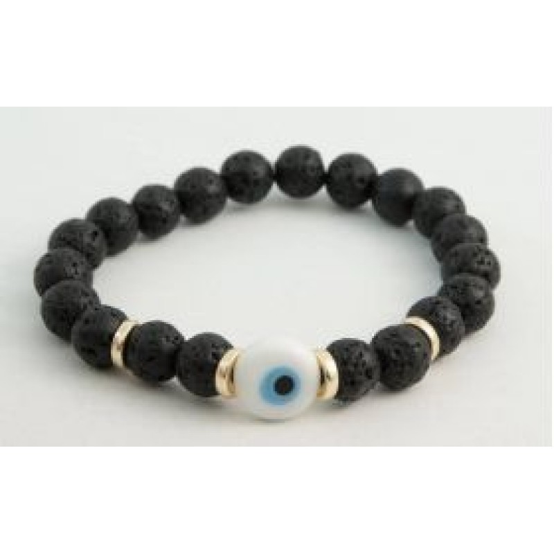 Kostibas 1529-842A, Βραχιόλι, Πέτρα, Μαύρο