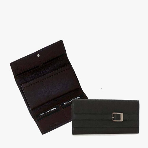 Ted Lapidus 615-032202, Δέρμα/Ύφασμα, Μαύρο