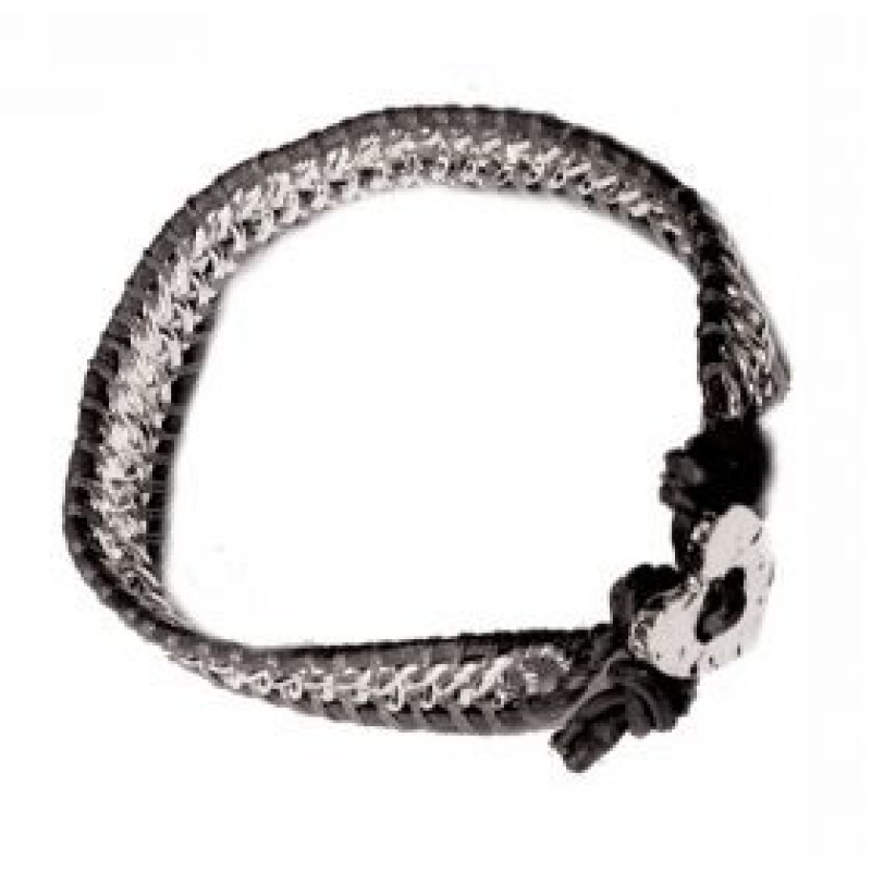 Kostibas 1539-305, Βραχιόλι, Σχοινί, Ασημί