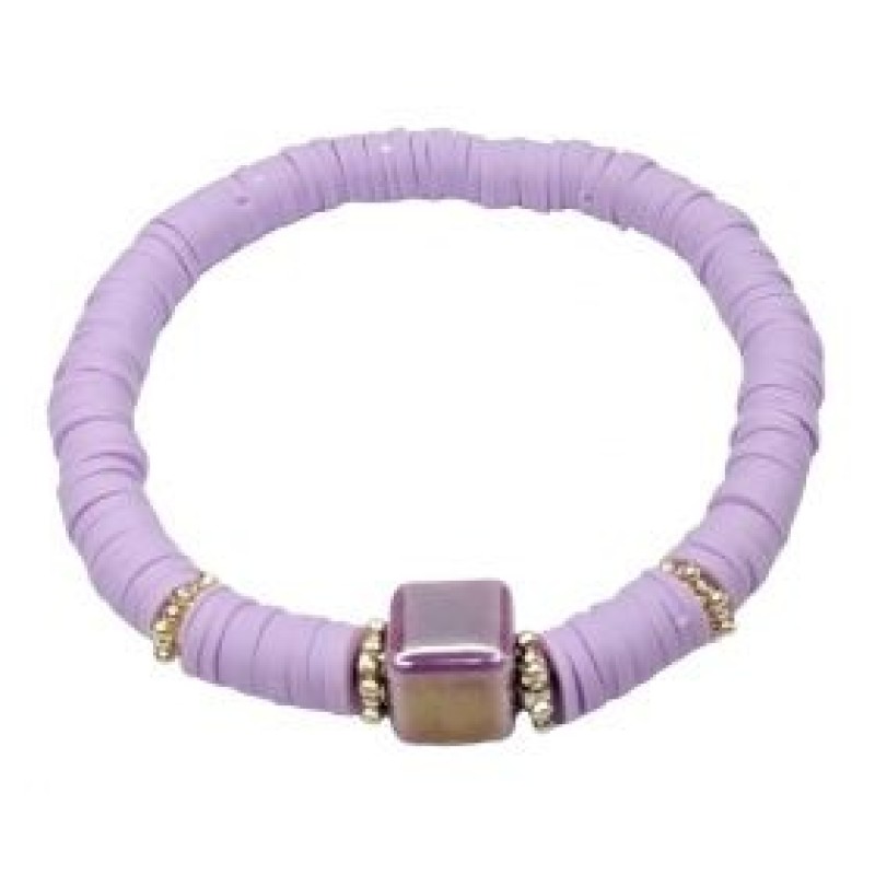 Kostibas 1542-251J, Βραχιόλι, Φίμο, Λιλά