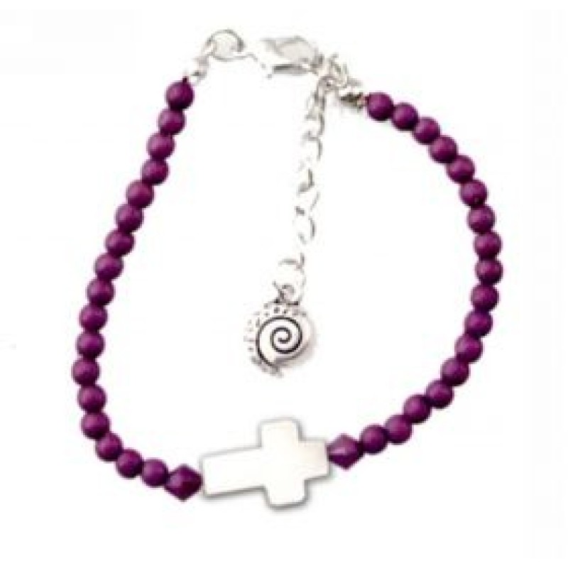 Kostibas 1559-100J, Βραχιόλι, Εκκλησιαστικό, Φίλντισι, Μωβ