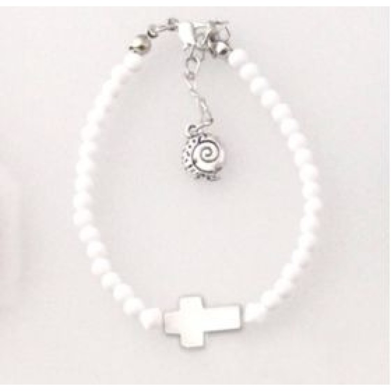 Kostibas 1559-100L, Βραχιόλι, Εκκλησιαστικό, Φίλντισι, Λευκό